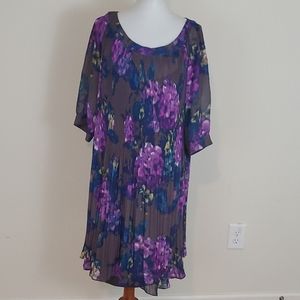 Jessica Howard floral print pleated dress size 16w
